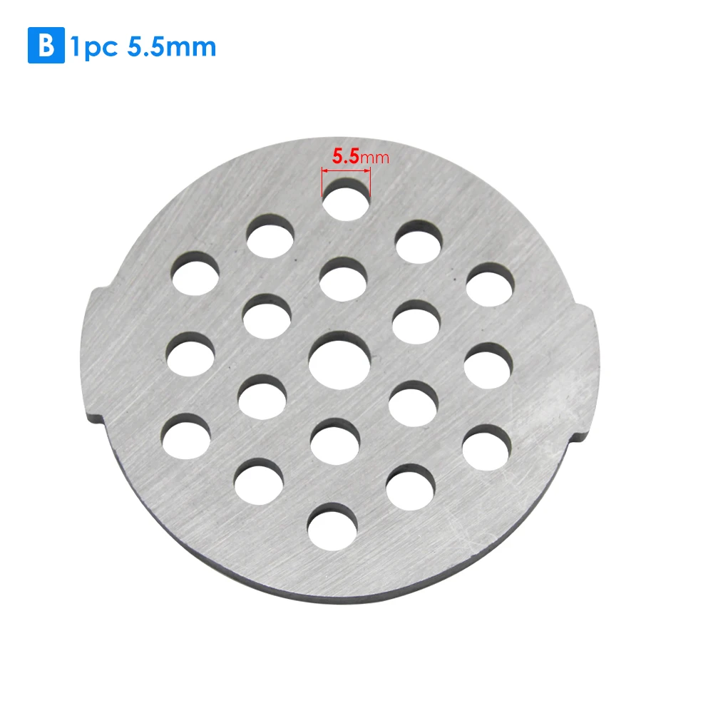 54 mm Fleischwolfgitter # 5-Scheiben-Edelstahl-Gitter-Fleischwolfplatte für Moulinex HV2 HV4 HV6 HV8 HV9 AA141 DKA1 ME405 406 620 710
