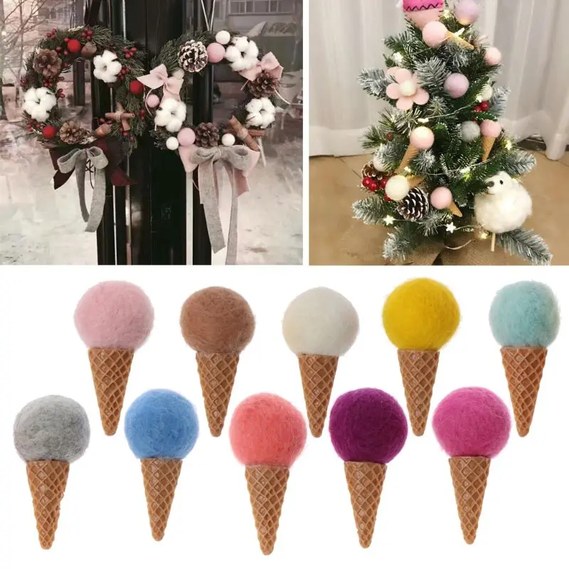 Sơ Sinh Cảm Thấy Kem Đạo Cụ Nhỏ Bé Gái Bé Trai Chụp Ảnh Handmade Cảm Thấy Đạo Cụ Chụp Ảnh Phụ Kiện