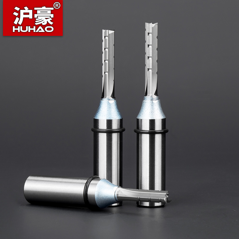 HUHAO 12.7mm 3 Sáo TCT Cắt Tỉa Thẳng Xay Cắt Cho MDF Gỗ Dán Ván Cứng Khoan Gỗ Khắc Router Bit endmil