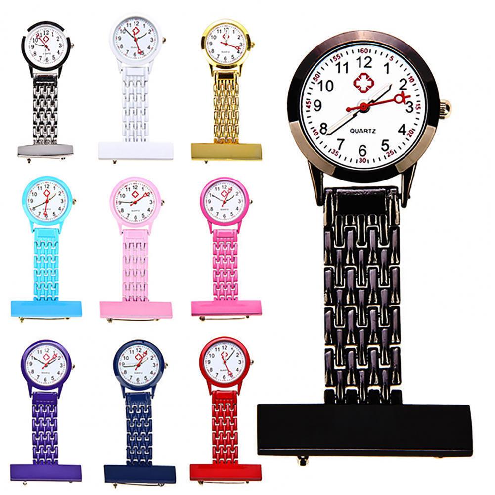 Reloj de bolsillo con dibujos animados para hombre y mujer, pulsera de mano con broche de Metal, estilo usable, de tendencia Simple, para regalo, 2021