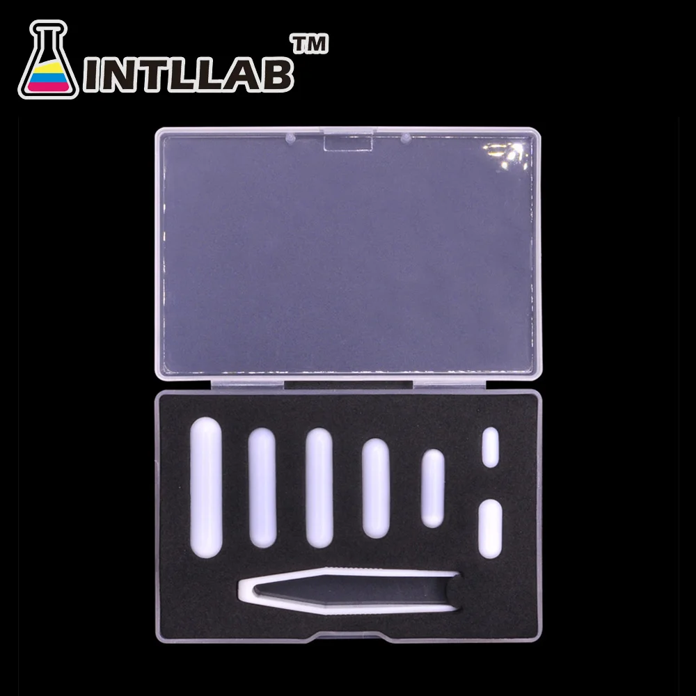 INTLLAB 7 pezzi di agitazione di dimensioni miste, agitatore magnetico in PTFE, miscelatore