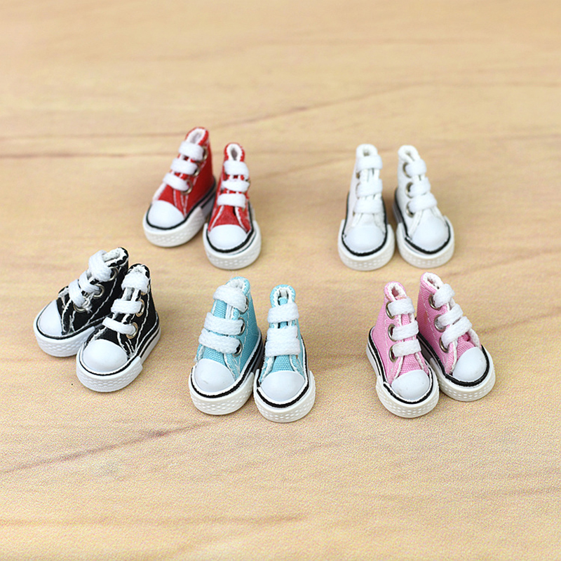 1 Cặp 3.5Cm Giày Búp Bê Cho Blyth Búp Bê Licca Jb Búp Bê Mini Giày Búp Bê Nga Giày Sneakers Cho 1/6 búp Bê BJD Phụ Kiện Búp Bê