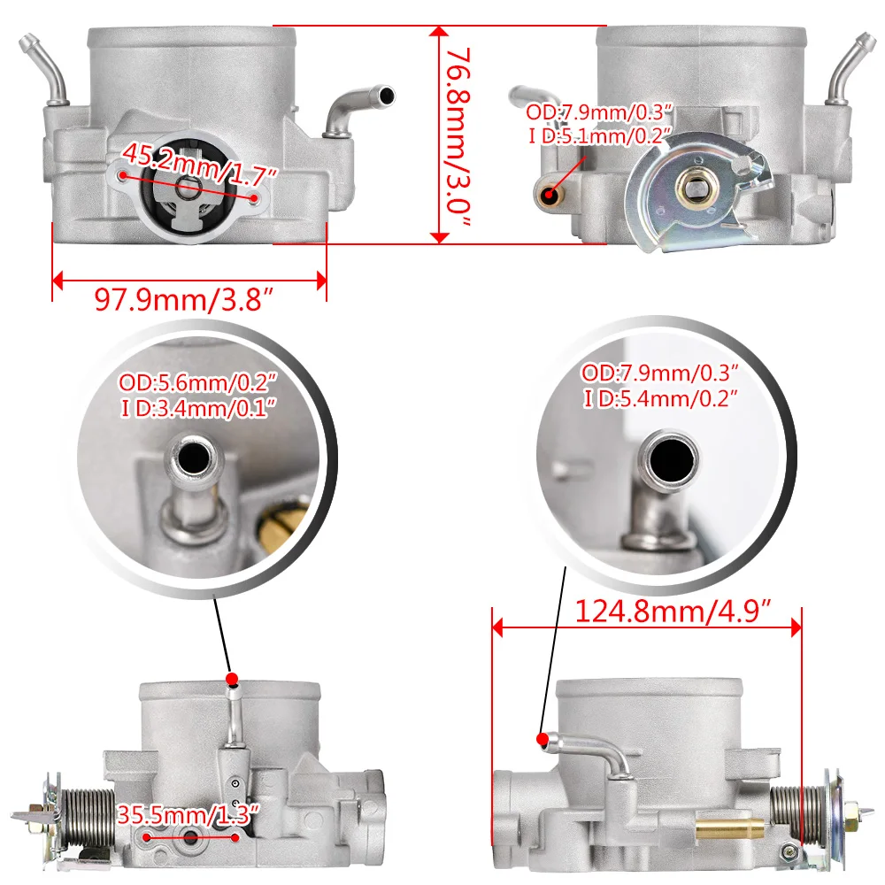 Manopla de admissão de alumínio e prata, 70mm, corpo do acelerador para honda b16 b18 d16 f22 b20 d/b/h/f eg ek h22 pqy6959