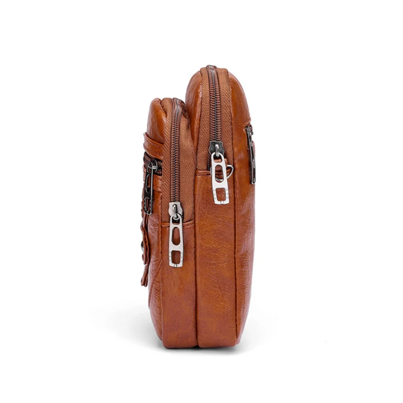 Multi-Functional Soft PUหนังกระเป๋าสะพายเล็กสําหรับผู้หญิงVINTAGE Crossbodyกระเป๋ากระเป๋าเงินสดโทรศัพท์มือถือBagaกระเป๋าถือ