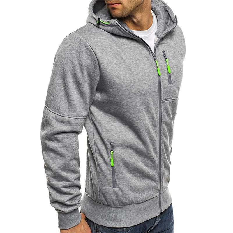 FGKKS Giacche con cappuccio da uomo Cappotti Cerniera Felpe con cappuccio di marca di moda Capispalla da uomo Felpe con cappuccio casual Felpe da uomo