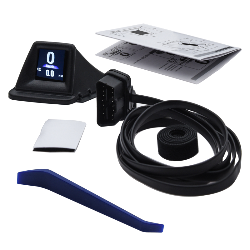 Multi Função HUD Gadget, OBD2 + GPS, computador de bordo, A-pilar Trim instalar, RPM Turbo Pressão do óleo, Temp água, velocímetro GPS, Novo