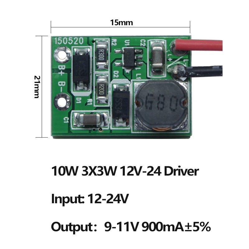 DC12V-24V Đèn Lái 10W 20W 30W Công Suất Cao 50W Driver Ban Cung Cấp Dòng Điện Không Đổi LED DIY ánh Sáng Đèn Chiếu Sáng Biến Hình