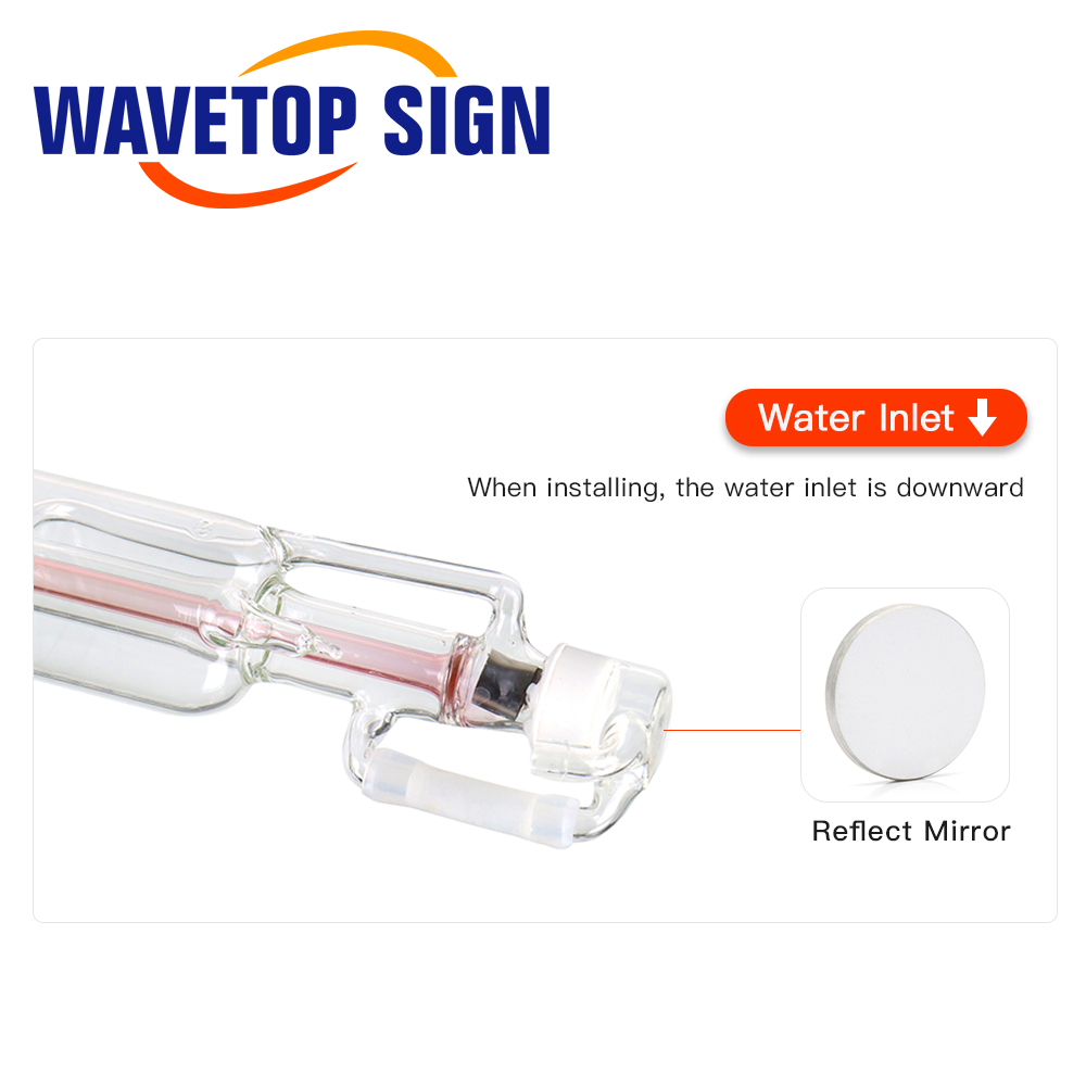 WaveTopSign Co2 Стекло лазерной трубки 700 мм 40 W Стекло Лазерная лампа для CO2 лазерной гравировки, резки