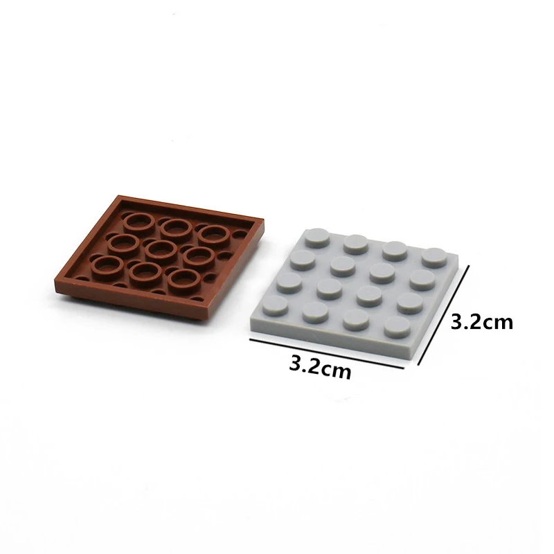 30 Món DIY Khối Xây Dựng Mỏng Hình Viên Gạch 4X4 Chấm 12 Màu Giáo Dục Sáng Tạo Kích Thước Tương Thích Với 3031 đồ Chơi Dành Cho Trẻ Em