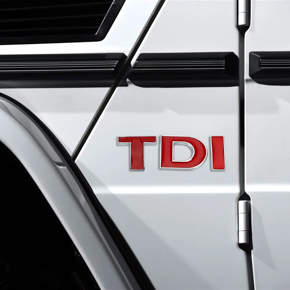 Calcomanía reflectante Turbo de inyección directa para VW Golf JETTA PASSAT MK4 MK5 MK6, pegatina para coche, emblema de Metal 3D, insignia, logotipo TDI