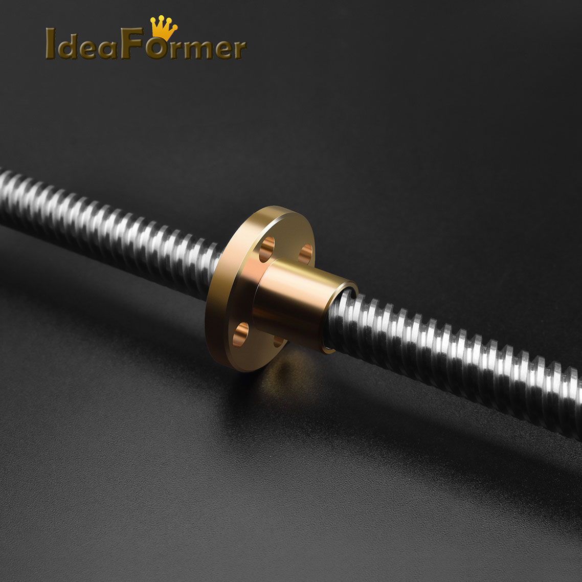 Tornillo de avance T8 OD 8mm plomo 4mm/2mm/8mm paso 2mm longitud 200mm 250mm 300mm 350mm 400mm 450mm 500mm con tuerca para piezas Reprap 3D