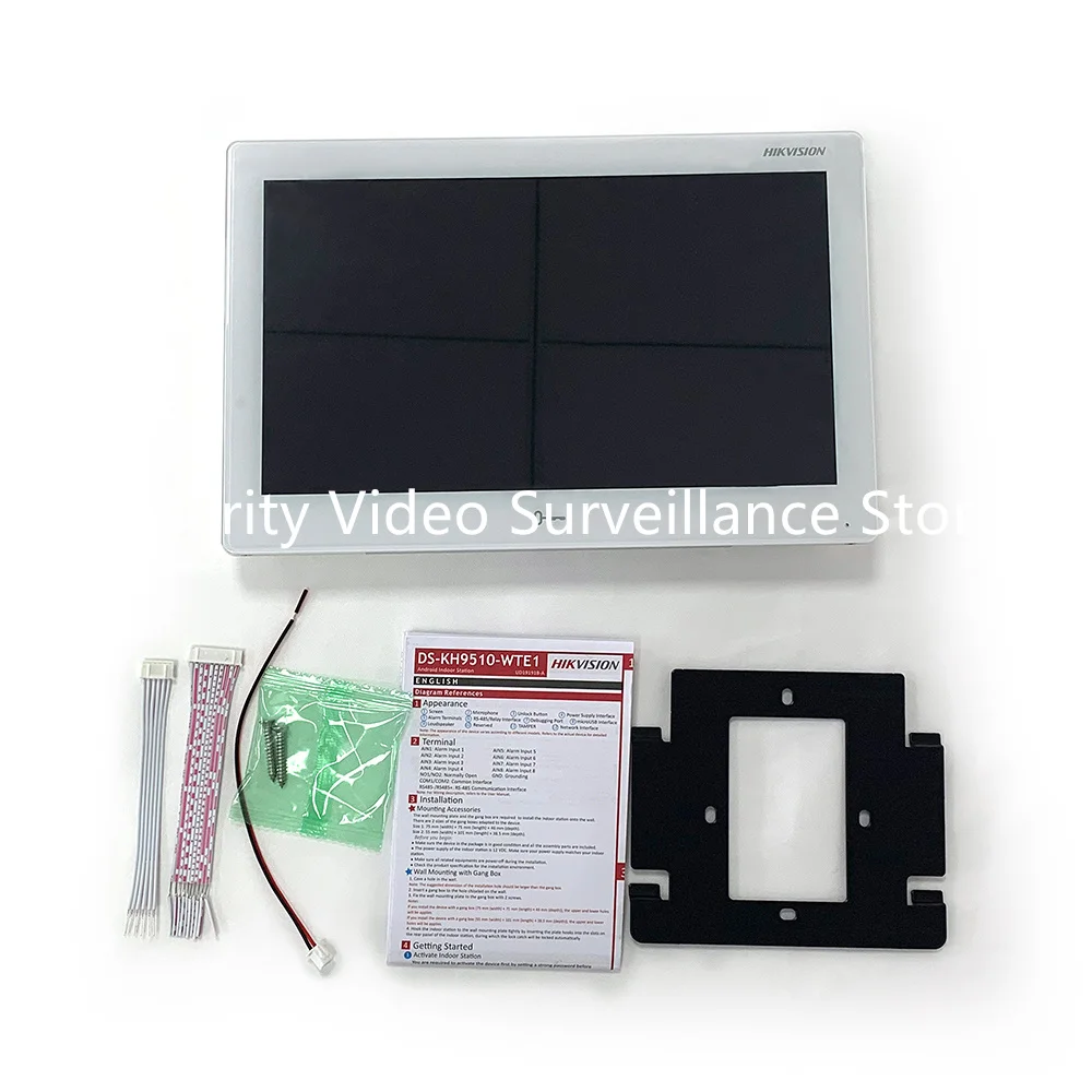 Hik vision DS-KH9510-WTE1 (b) 10 zoll wifi ip intercom innen monitor bildschirm poe DS-KV6113-WPE1 drahtlose video türklingel clode