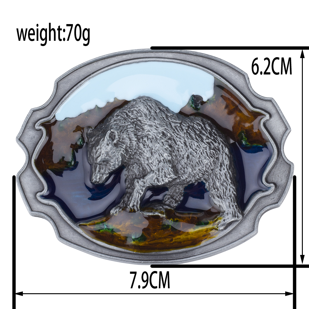 Polar Bär Gürtel Schnalle Tier Legierung Dekorative für Männer Mode