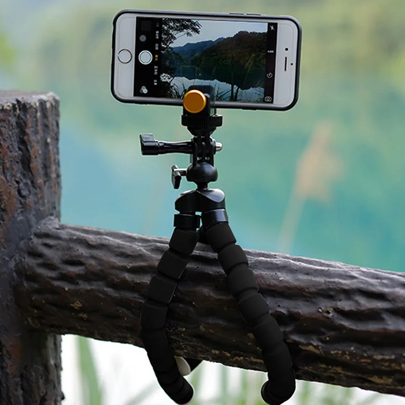 Linh hoạt Chân Đế Tripod Khỉ Đột Núi Giá Đỡ Monopod Bạch Tuộc Dành Cho Máy Ảnh GoPro T5EA