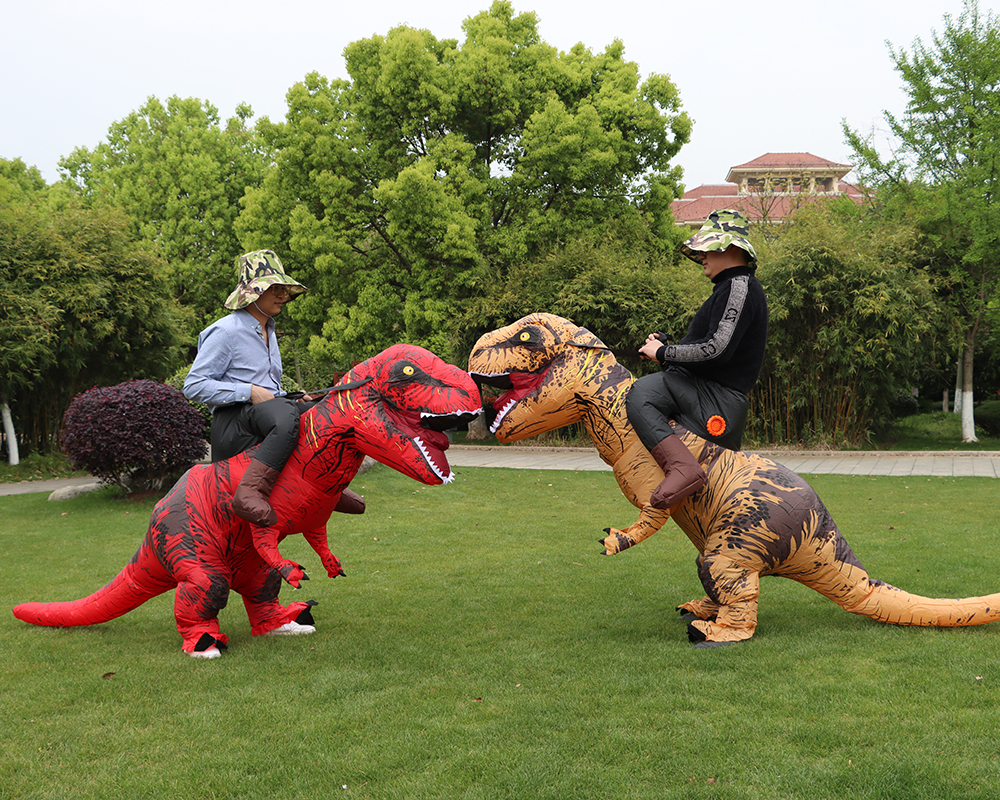 T-REX モンスターインフレータブル衣装爆破コスプレ恐竜服カーニバルハロウィンクリスマスドレス男性女性パーティーショー