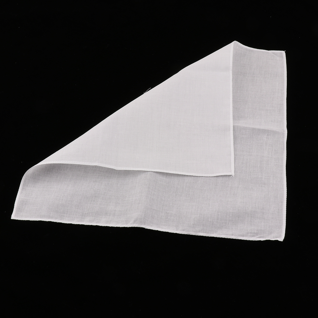 20 Chiếc Trắng Trống Khăn Tay Cotton Vuông Mềm Mại & Có Thể Giặt Nhẹ Nhàng Hanky Trẻ Em Đồ Bộ Trống Khăn Tay 28X28cm