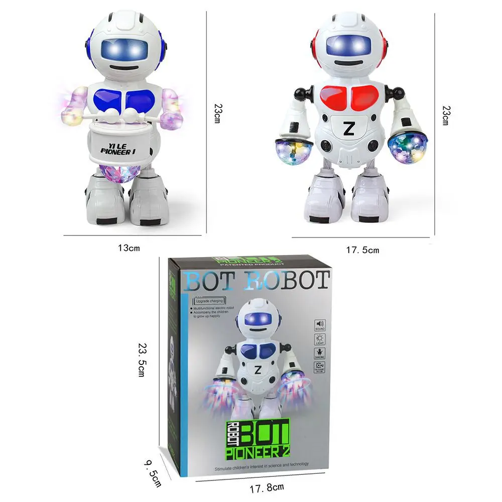 Robot de danse spatial électronique intelligent, chant de musique, lumière LED Cool, jouet d'astronaute interactif, jouet pour garçon et fille, cadeau