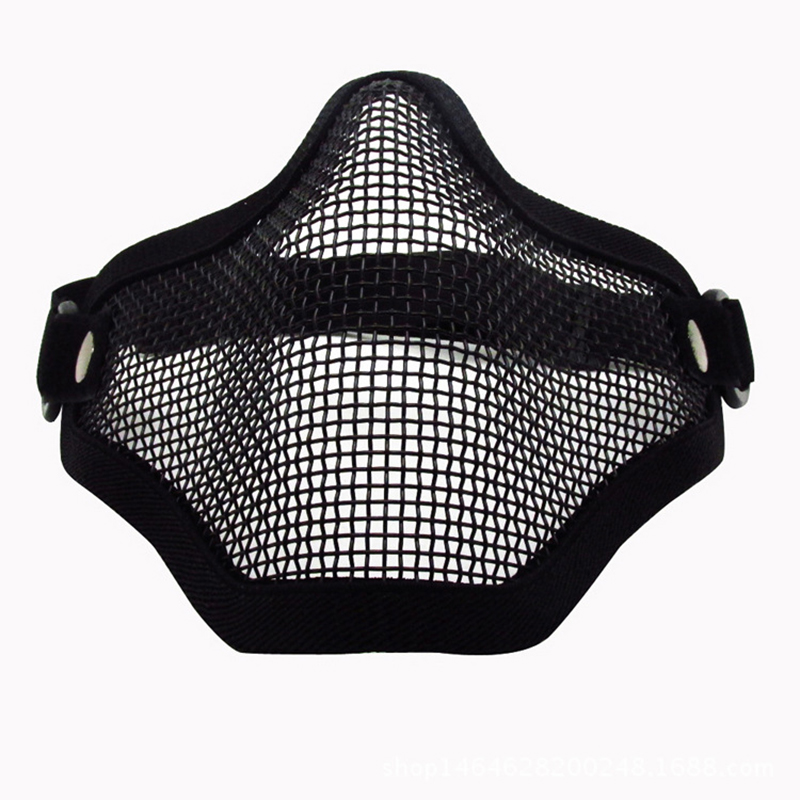 Tactical Airsoft Mask Outdoor Hunting Metal Wire Mesh Protective Mask BB Gun Shooting Paintball Accessories