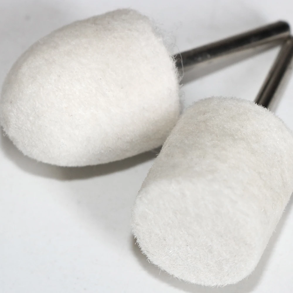 10 ชิ้นผ้าขนสัตว์ Felt ติดตั้งขัด Buffing ล้อ OD 3-20 มิลลิเมตรหัวสําหรับ Dremel เจาะเครื่องมือโรตารี่ 3 มิลลิเมตร Shank