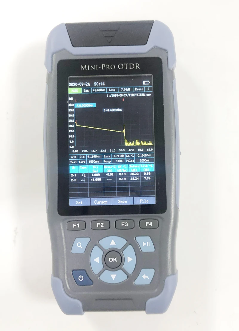 Рефлектометр 980REV Mini Pro OTDR, 9 функций в 1, устройство OPM OLS VFL, карта событий, RJ45, Ethernet-кабель, трекер расстояния последовательности