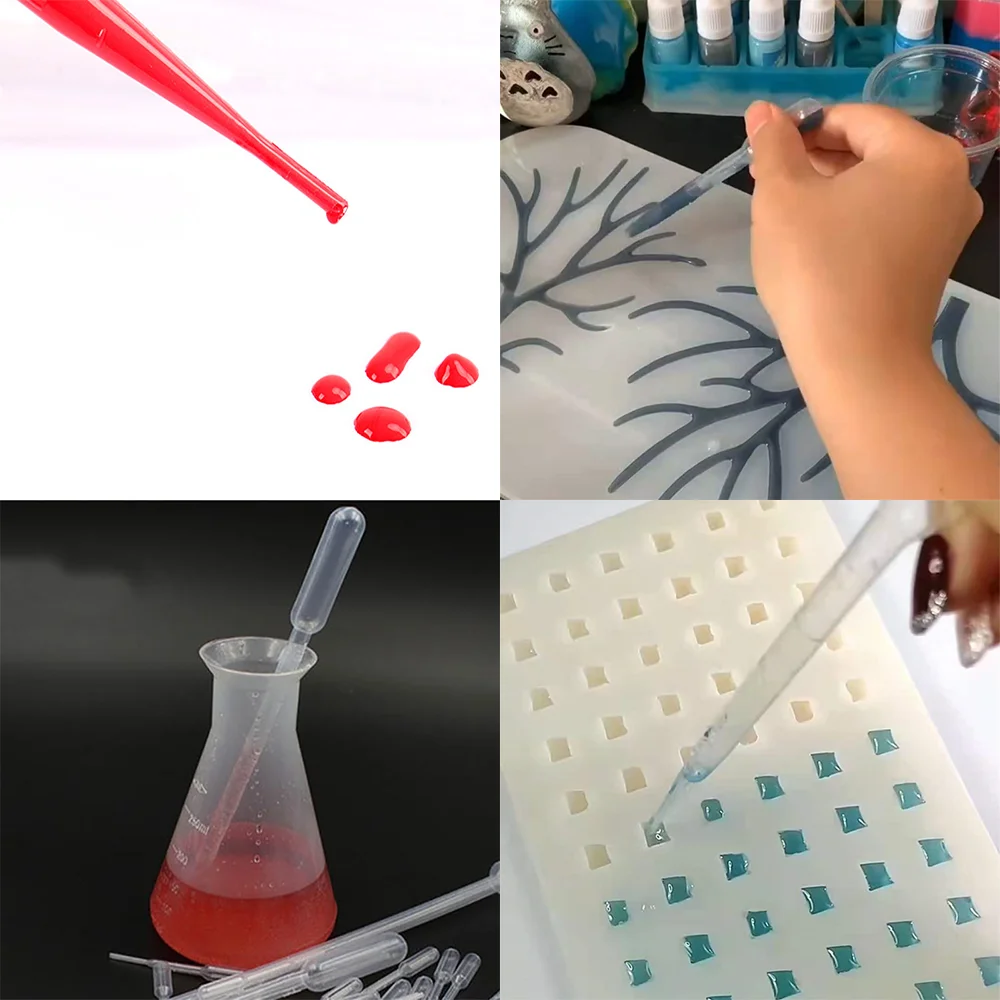 使い捨てプラスチックトランスファービット0.2/0.5/1/2/3ml,シリコンエポキシ樹脂,ジュエリー作り用
