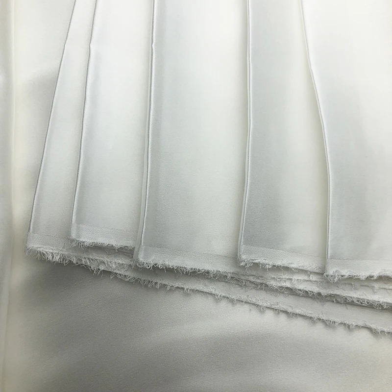 1 Đồng Hồ DIY May Cung Cấp 100% Lụa Thiên Nhiên Trắng Undyed Satin Trắng Khăn Vải Kèm Áo Nguyên Chất Lụa Charmeus
