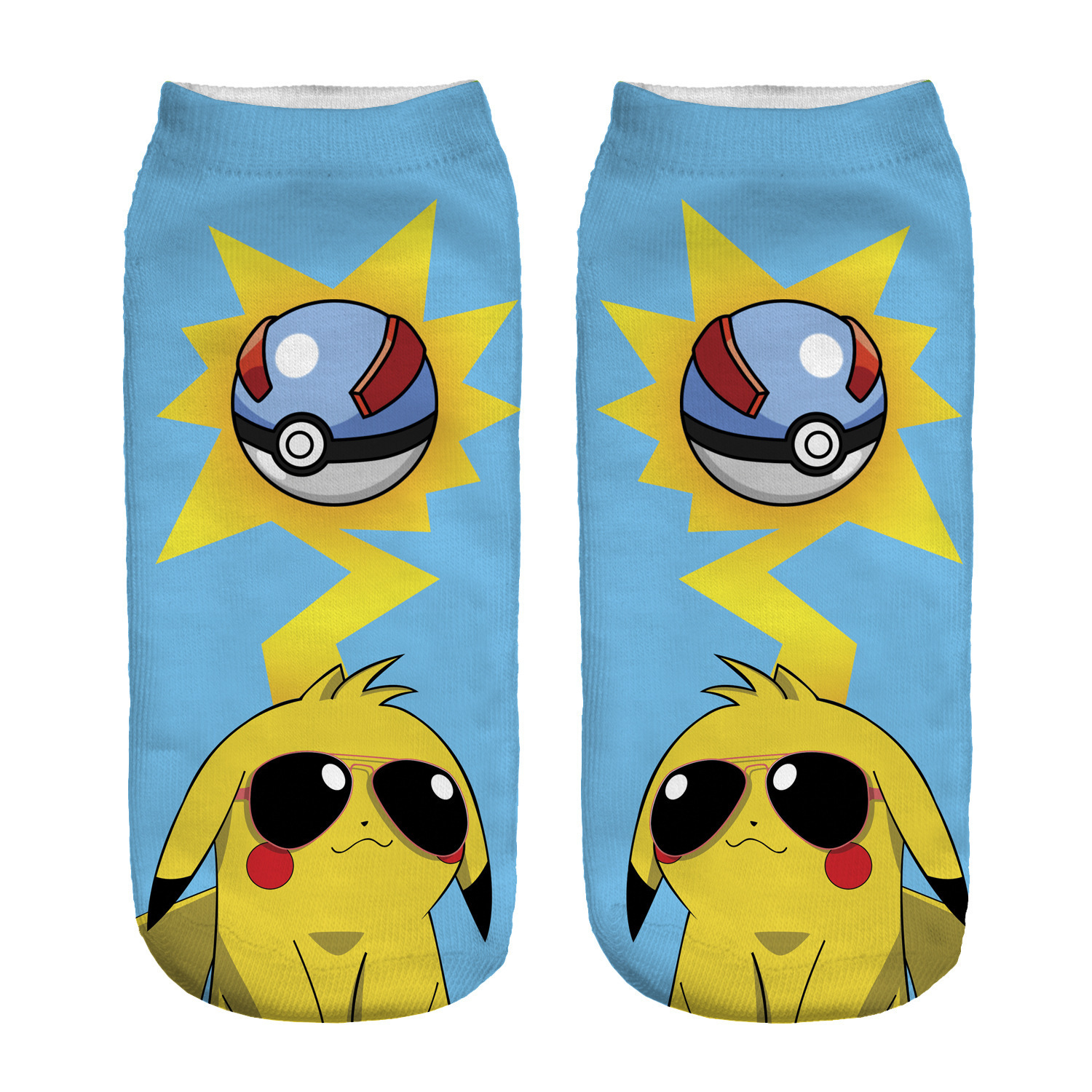 Nuevos calcetines de algodón Pokemon Pikachu Pokemon Squirtle Charmander Bulbasaur Anime Cosplay hombres mujeres tobillo calcetines de algodón regalo de Navidad