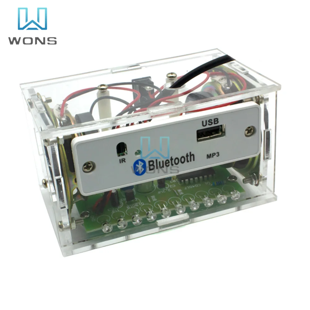 Kit de soldadura electrónica de producción y montaje de altavoces Bluetooth DIY, práctica de enseñanza, Kit electrónico DIY, envío directo al por mayor