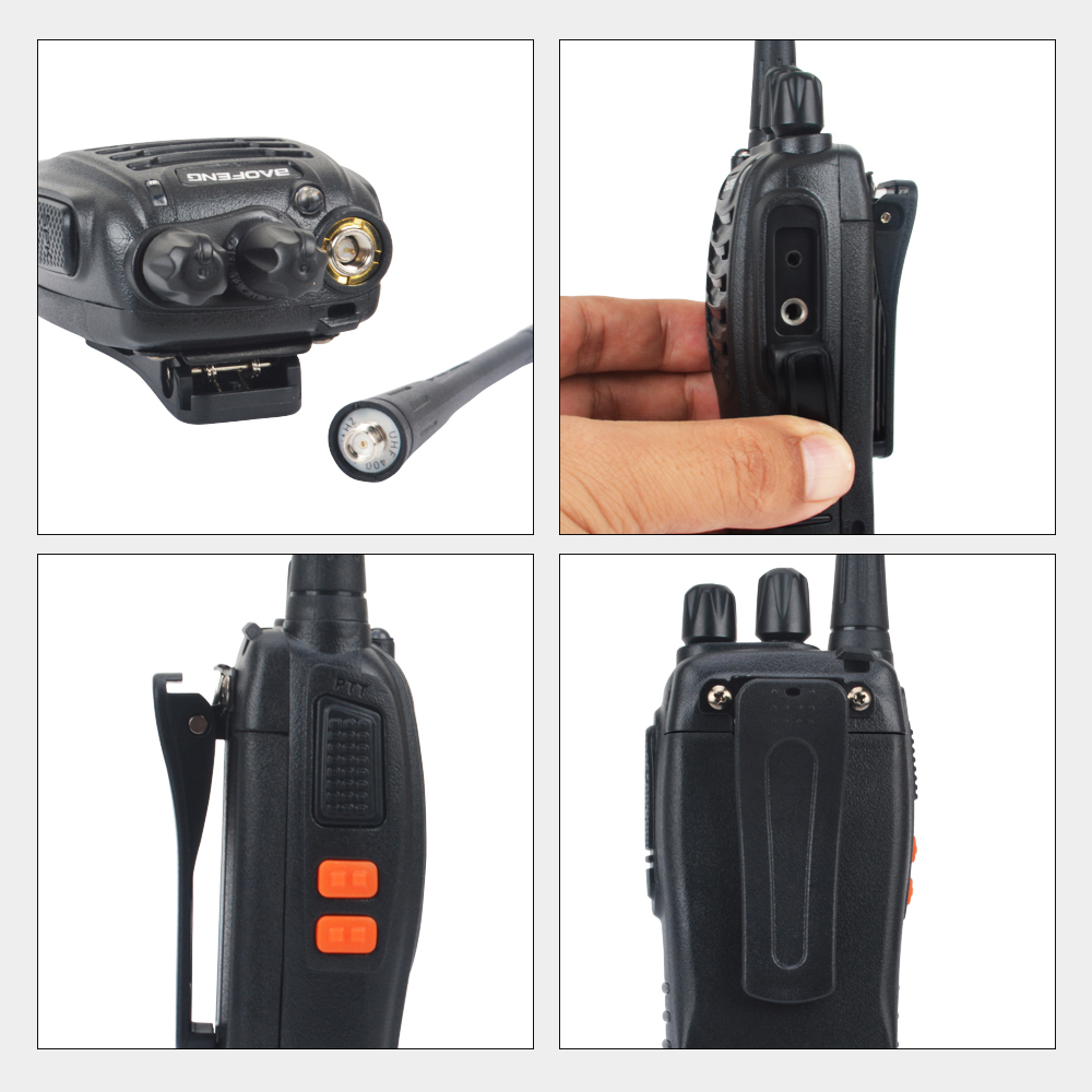 2 pçs/lote Frete grátis walkie talkie baofeng bf-888s UHF baofeng presunto amador VOX rádio 888s 400-470MHz 16CH com fone de ouvido