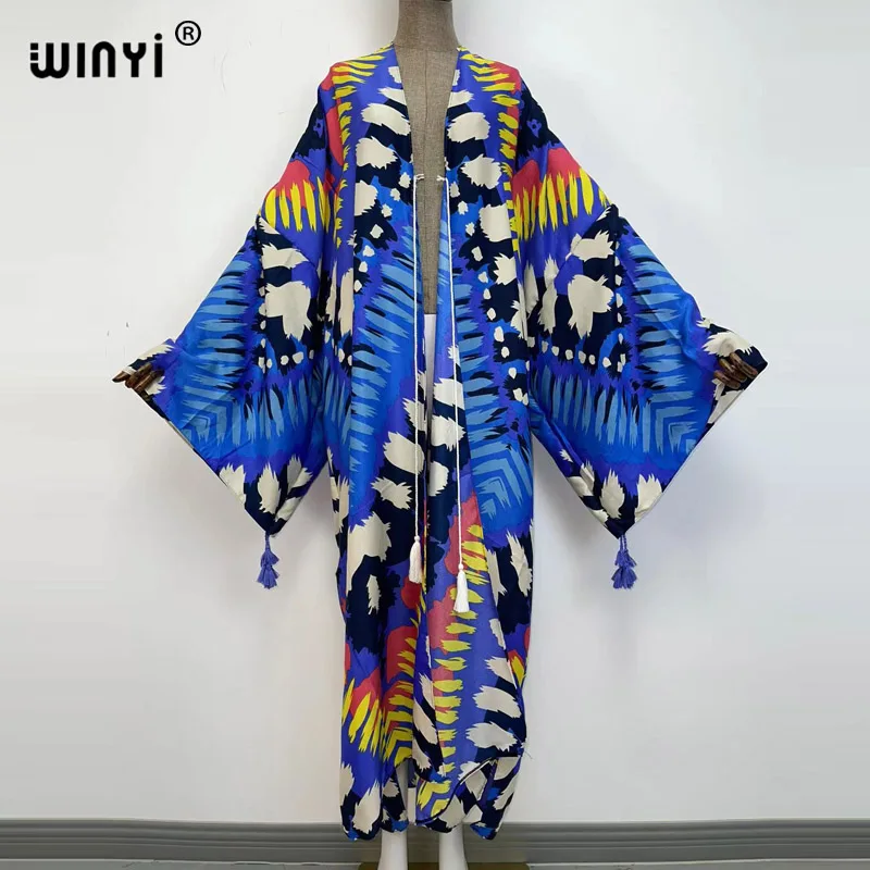 Winyi-女性用長袖ケープドレス,イブニングドレス,トーキング,ボヘミアン,マキシ,アフリカン,バウィングスリーブ,シルク,2021