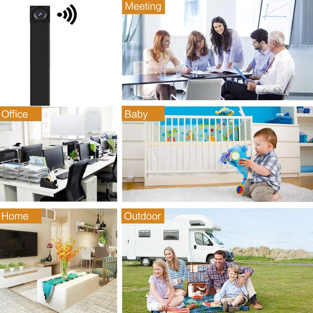 HD 1080P WiFi IP Camera Ghi Hình Thời Gian Thực An Ninh Ngôi Nhà Micro Máy Quay Module DIY Chuyển Động Từ Xa contro Ẩn TF