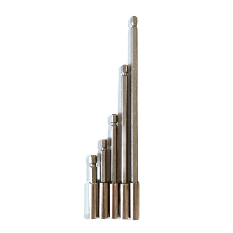 Vástago de varilla hexagonal de 60/100/150/200mm y 1/4 ", mango largo, soporte de punta de destornillador, juego de brocas de extensión, enchufe de herramienta manual de cambio rápido