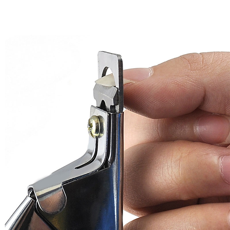 1PCS Gunting Seni Kuku Bentuk U Baja Tahan Karat Profesional Gunting Kuku Tips Kuku Alat Pedikur Manikur