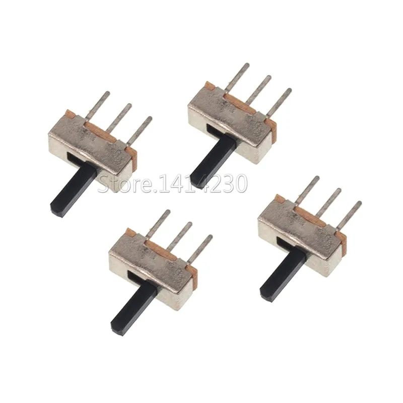 20 Pz SS12D00 Interruttore on-off mini Interruttore A Scorrimento 3pin 1P2T 2 Posizione Interruttore a levetta di Alta qualità Lunghezza Della Maniglia: 3 MM/4 MM/5 MM/6 MM