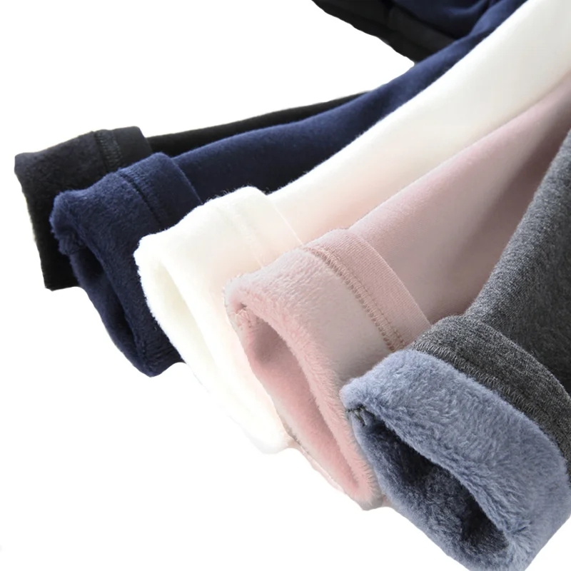 Quần Trẻ Em Bé Trai Thu Đông Thicked Ấm Áp Trẻ Em Quần Đi Học Bé Gái Quần Legging Quần Áo