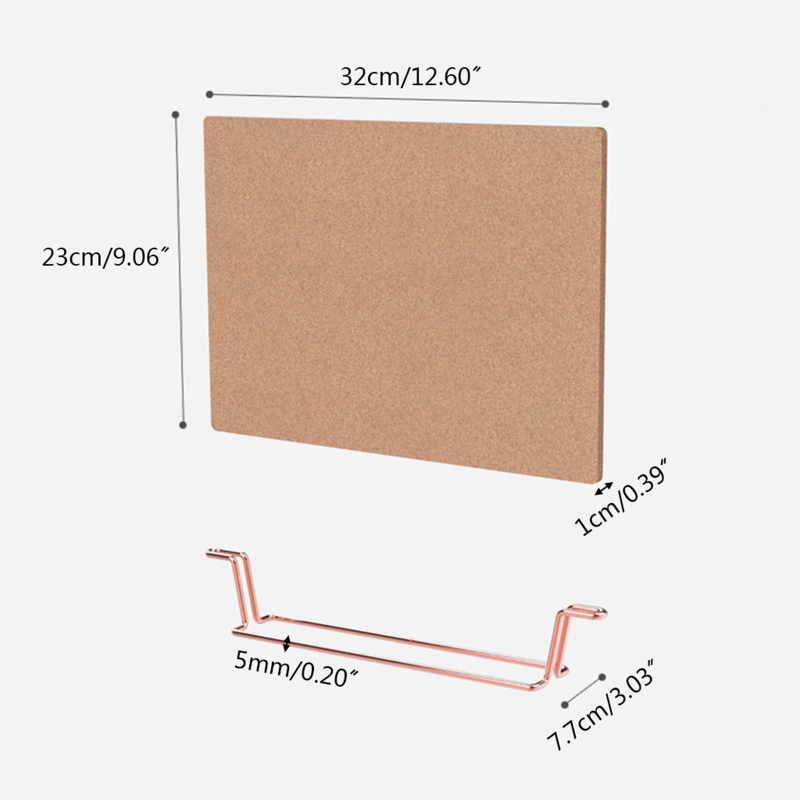 ธรรมชาติข้อความ Cork Board เป็นมิตรกับสิ่งแวดล้อม Memo Pinboard สำหรับ Home Office ประกาศ