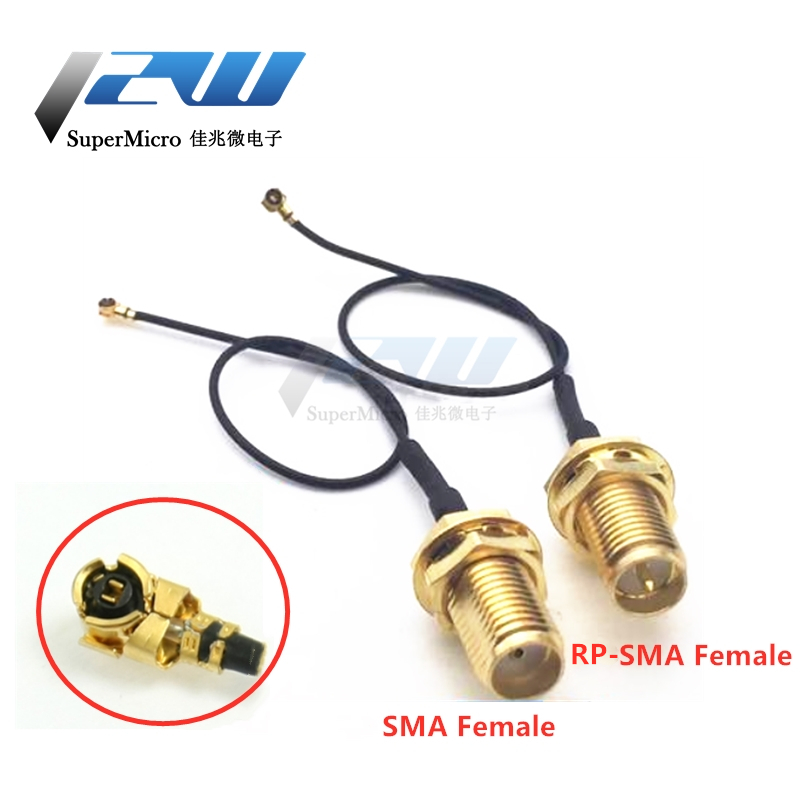 2-компонентный разъем SMA / RP-SMA для MHF4 IPX IPX4 RF разъем Косичка-кабель для мини-карты PCI 0,81 мм, плата Intel WIFI 10 см 15 см 20 см 30 см