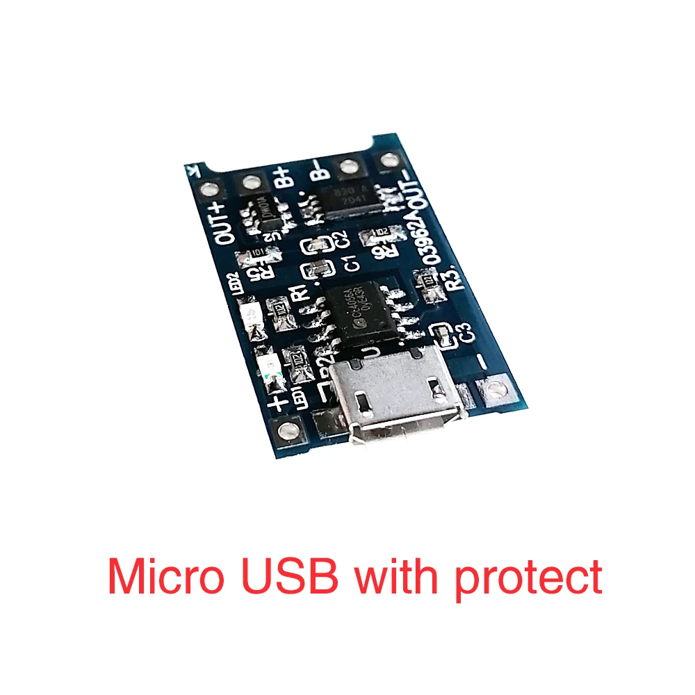 Loại C/Micro/Mini USB 5V 1A 18650 TP4056 Sạc Pin Lithium Module Sạc Bảng bảo Vệ Kép Chức Năng 1A Li-ion