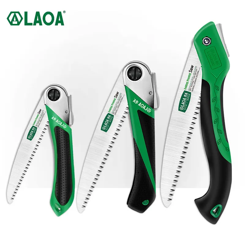 LAOA Vườn Thấy Máy Tỉa Secateurs Cắt Tỉa SK5 Làm Vườn Serra Cắm Trại Cưa Có Thể Gập Lại Răng Cưa Sắc Bén Mô Hình Gỗ DIY Dụng Cụ Cầm Tay