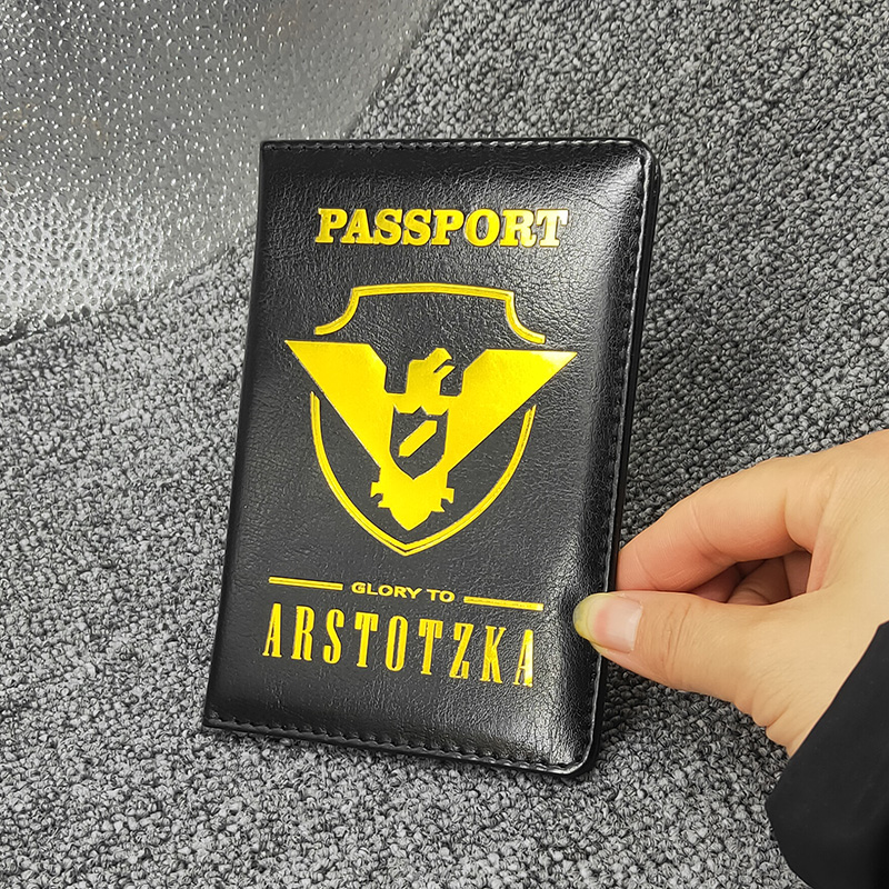Capas de couro PU para porta-passaporte para passaportes Glory To Arstotzka
