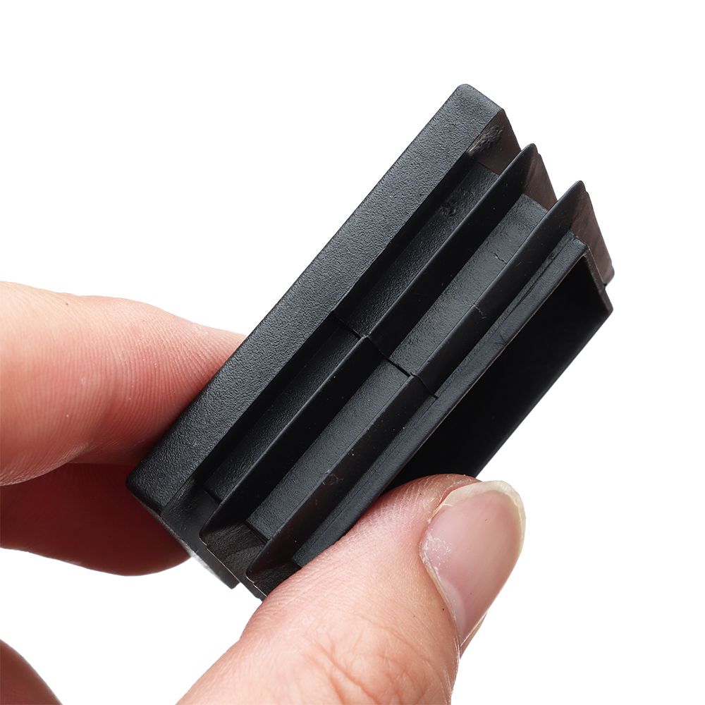 黒の正方形のプラスチック製ソファカバー,10個,挿入チューブ付き,寝室とリビングルーム用の10x20〜500x100mm