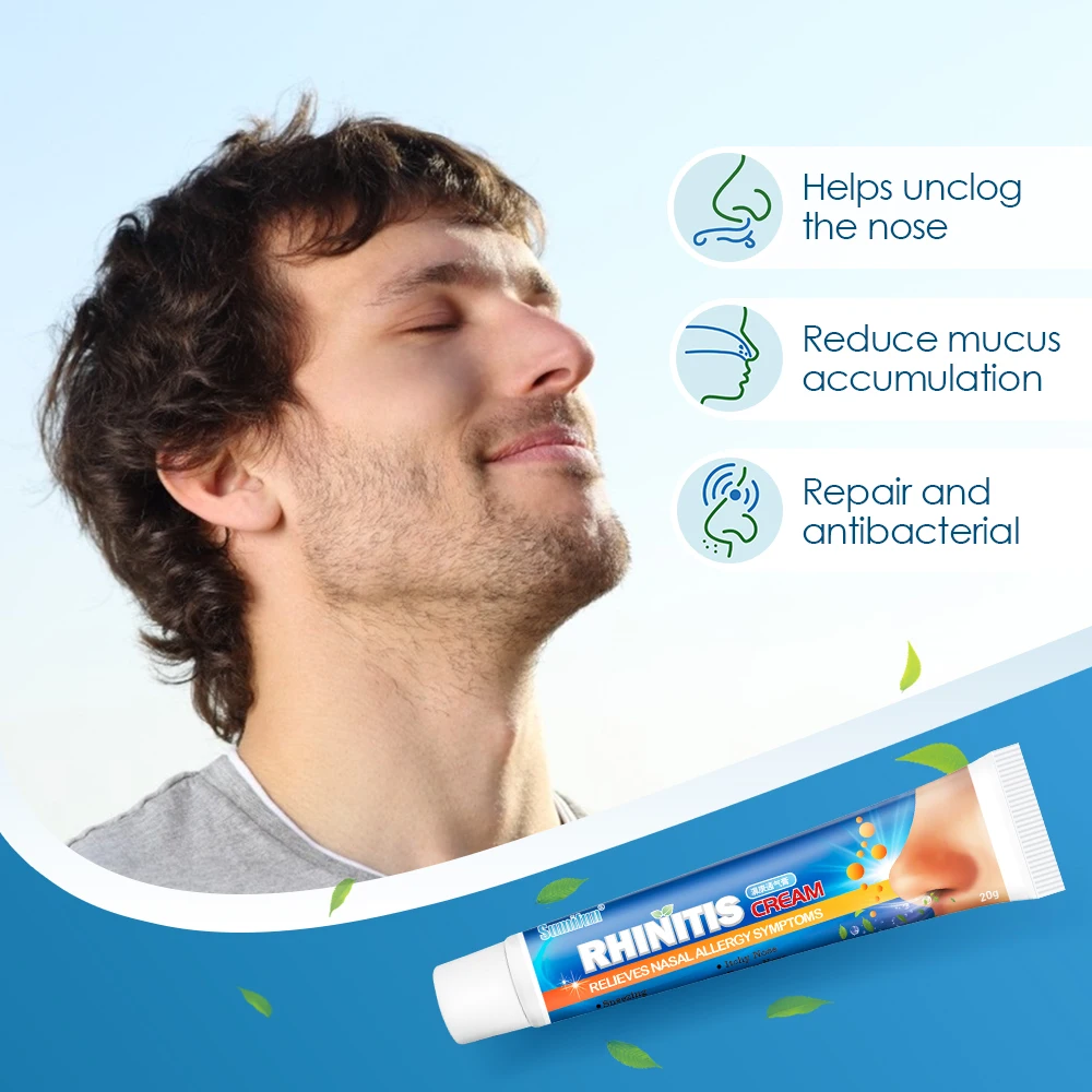 Sumifun Viêm Mũi Thảo Dược Xông Viêm Xoang Mạn Tính Kem Viêm Mũi Dị Ứng Xịt Nghẹt Mũi Làm Mát Y Tế 20G