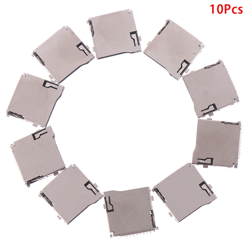 Adaptador de enchufe de tarjeta Micro SD, conector PCB automático, TransFlash, tipo Push-Push, 10 unids/paquete