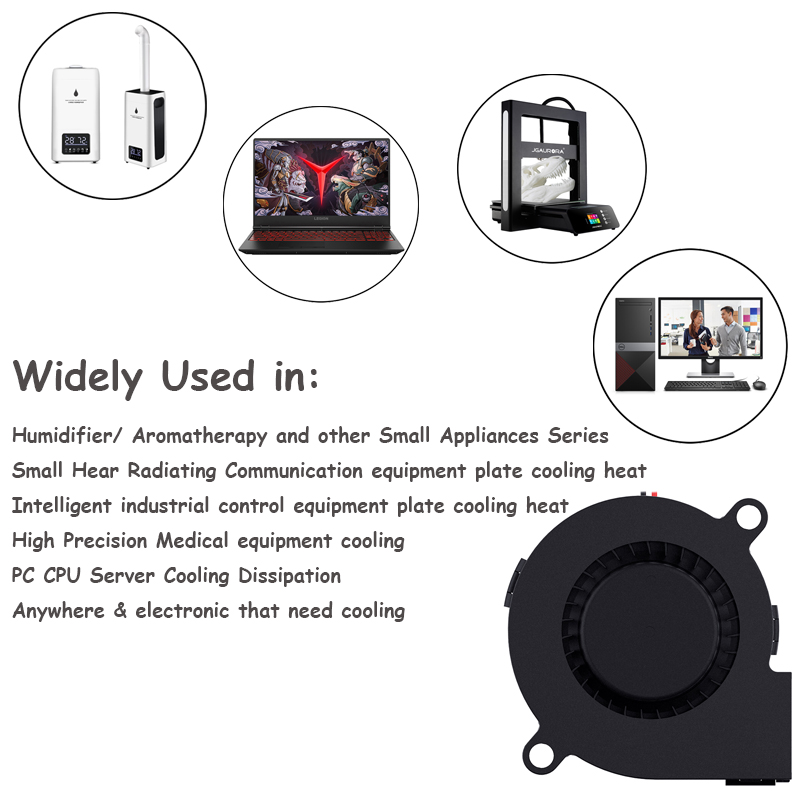 5015 5 センチメートル DC 5V 12V 24V 2Pin デュアルボール/油圧ベアリングブラシレス冷却タービン送風ファン 50 ミリメートル × 15 ミリメートル送風クーラーファン