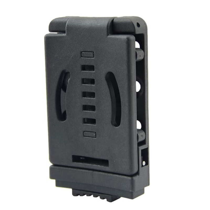 Clip de cinturón de nailon grande negro para cuchillo Kydex, funda/funda, especial para herramientas de exterior DIY, con bloqueo de interruptor