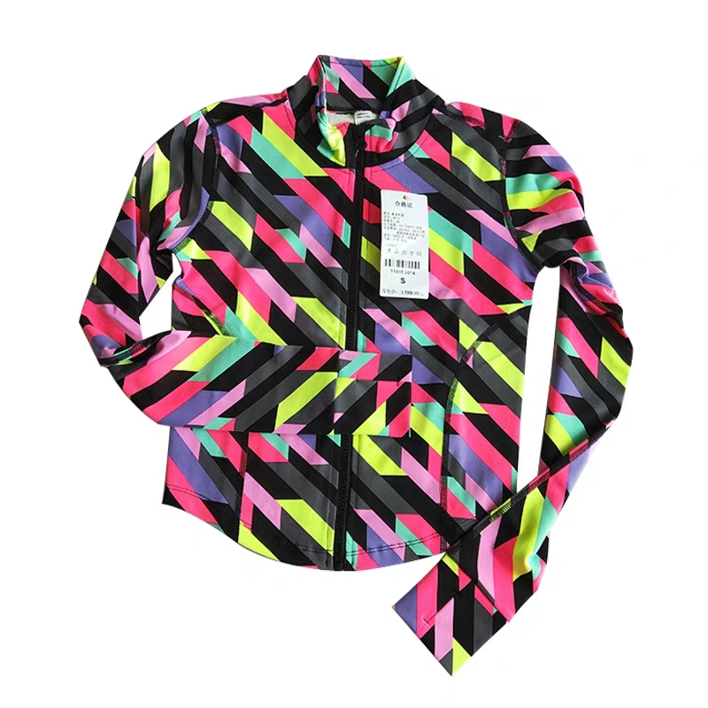 Chaqueta deportiva para mujer, abrigo deportivo para correr, camisetas de manga larga para Fitnes, camisa de Yoga con cremallera, chaqueta de entrenamiento, ropa de gimnasio, ropa deportiva para exteriores