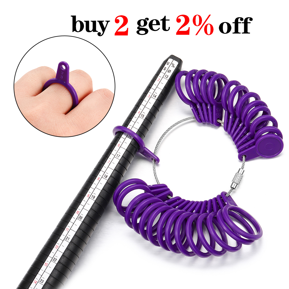 1 ชิ้น Professional เครื่องประดับเครื่องมือแหวน Mandrel Stick Finger Gauge แหวน Sizer วัด UK/US ขนาดสําหรับ DIY เครื่องประดับขนาดชุดเครื่องมือ