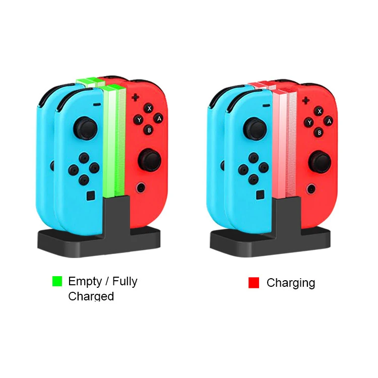 Nintend Switch 4 controlador cargador indicador LED estación de carga para Nitendo Switch Nintendoswitch NS Joy-con Accesorios