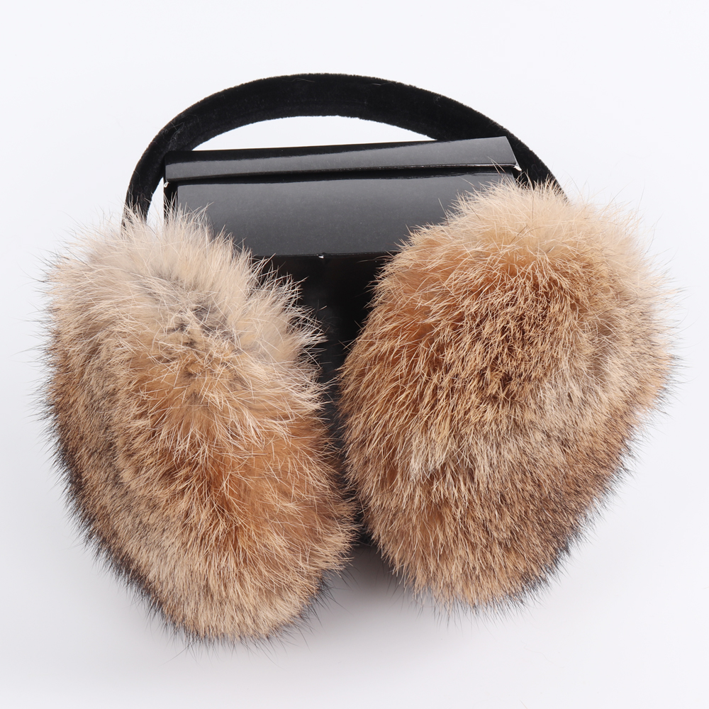 ใหม่มาถึงผู้หญิงฤดูหนาวขนสัตว์กระต่ายจริง Earmuffs หญิง WARM Plush กระต่ายขนสัตว์ Earflaps ความร้อน Lady ขนสัตว์กระต่ายธรรมชาติ Earmuff