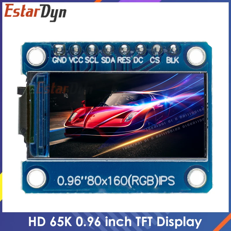 HD 65K Màn Hình TFT 0.96 Inch Ips LCD Màn Hình Ổ IC ST7735S 3.3V 160X80 Giao Diện SPI cho Arduio Full Màn Mô Đun